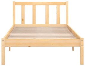 Estrutura de cama solteiro 90x190 cm pinho maciço