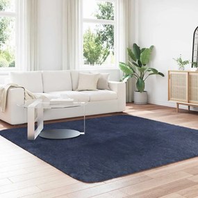 Tapete shaggy de pelo alto NAVARRA 240x240 cm azul-marinho