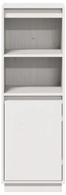Aparador alto 37x34x110 cm pinho maciço branco