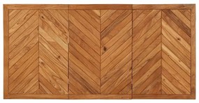 Mesa de jantar 140x70x75 cm madeira maciça de acácia