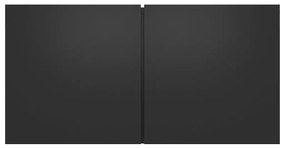 Conjunto móveis de TV 5 pcs madeira processada preto