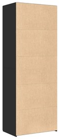 Armário alto 70x42,5x185 cm derivados de madeira preto