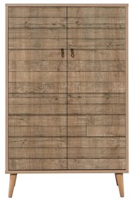 Armário Multiusos Multibox – Carvalho Sonoma – 80x127x36 cm