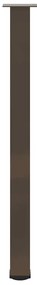 Pés para mesa de bar 4 peças aço natural 110-112 cm aço