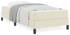 Cama Outros Creme 100 x 200 cm Couro sintético