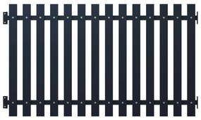 Cerca de jardim 170,5x100 cm aço revestido a pó antracite