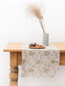 Corredor de mesa em linho Botany on Light