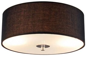 Candeeiro de tecto country preto 30 cm - Tambor Moderno,Country / Rústico