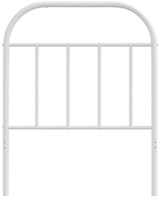 Cabeceira de cama 75 cm metal branco