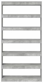 Estante vidaXL Cinza Madeira engenheirada 100 x 30 x 198 cm Estante