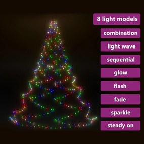 Árvore de Natal parede 720 luzes LED 5 m int/ext colorido