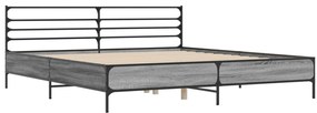 Estrutura de cama 180x200 cm derivados madeira/metal