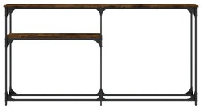 Mesa consola 145x22,5x75cm derivados de madeira carvalho fumado