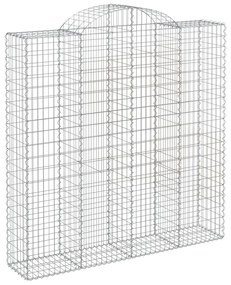 Cestos gabião arqueados 3pcs 200x50x200/220cm ferro galvanizado