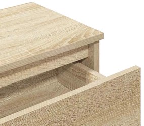 Mesa de cabeceira 40x30x39 cm contraplacado carvalho sonoma