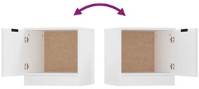 Mesas de cabeceira 2 pcs 40x39x40 cm branco