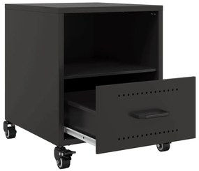 Mesa de cabeceira 36x39x43,5 cm aço preto