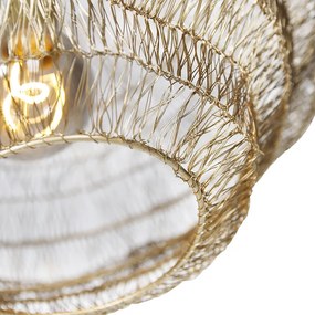 Candeeiro suspenso oriental dourado 45 cm x 40 cm - VADI Oriental