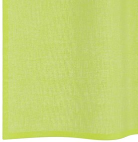 Cortinas de voile com aba 2 pcs verde-maçã