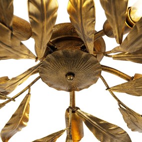 Luminária de teto vintage ouro antigo 5 luzes - Linden Clássico / Antigo