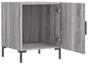 Mesa cabeceira 40x40x50 cm derivados de madeira cinzento sonoma