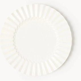 Pratos de pequeno-almoço em porcelana com padrão em relevo Antonin, conjunto de 4