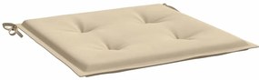 Almofadões p/ cadeiras jardim 4pcs 40x40x4 cm oxford bege