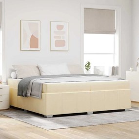 vidaXL Estrutura da Cama Creme 200 x 200 cm tecido