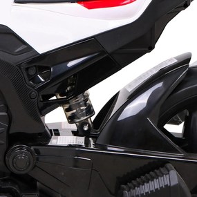 Mota elétrica para Crianças 12V, Rodas	Espuma EVA, assento couro ecológico Vermelha