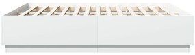 Estrutura de cama 200x200 cm derivados de madeira branco