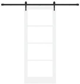 Porta Deslizante vidaXL com Ferragens 'ORKDAL'Branca 86x211 cm
