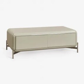 Mesa De Centro Retangular 120x60 Cm Em Mdf Alazne Verde Laurel - Sklum