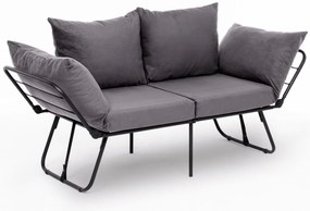 Sofá-Cama de 2 Lugares Viper – Cinzento – 150 x 78 x 60 cm