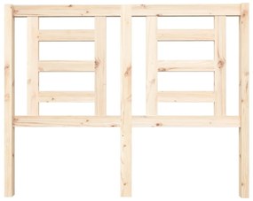 Cabeceira de cama 126x4x100 cm pinho maciço