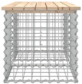 Banco de jardim c/ design gabião 103x44x42 cm pinho maciço