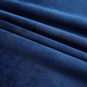 Cortinas blackout c/ ganchos 2 pcs 140x245cm veludo azul escuro