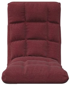 Colchão/cadeira de piso dobrável tecido vermelho tinto