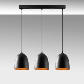 Candeeiro Suspenso Tattoo – Preto – 70 x 20 cm