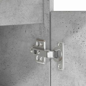 Escrivaninha vidaXL Cinza Concreto 140x49x76 cm Madeira Composta