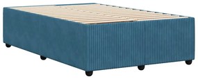 Estrutura de cama 120x200 cm veludo azul