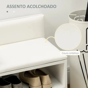 Banco Acolchoado Dora com Sapateira - Design Nórdico