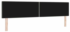Cabeceira LED com botões de cristal, estofada em cinza claro, 100 cm,