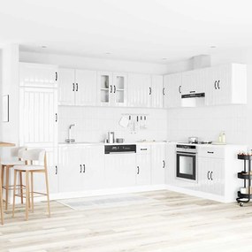 vidaXL Armário de Cozinha com porta 2 pcs Branco 80 x 46 x 81.5 cm