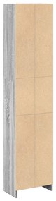 Estante 40x24x176 cm derivados de madeira cinzento sonoma