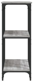 Mesa consola 102x35x90 cm derivados de madeira cinzento sonoma