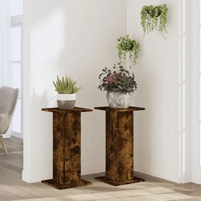 Suportes p/ plantas 2 pcs 30x30x60 cm derivados de madeira