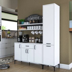 Armário Multiusos JE149 – Branco – 160x198,6x40 cm
