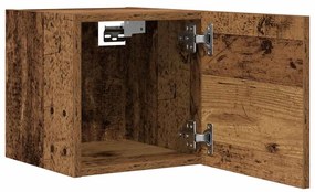 Móvel de TV de parede 2 pcs 30,5x30x30 cm madeira velha