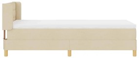 Cama Box com Colchão , Tecido Creme, 80 x 200 cm