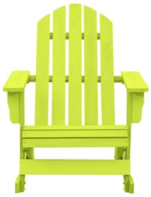 Cadeira Adirondack de baloiçar p/ jardim abeto maciço verde